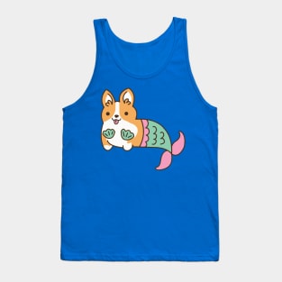 corgi mermaid Tank Top